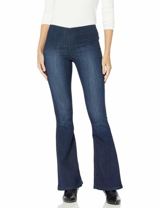 plus size pull on flare jeans