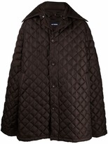 Thumbnail for your product : Raf Simons Diamond Pattern Quilted Overcoat