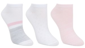 Cuddl Duds Women's 3-Pk Colorblocked Stripe Low-Cut Socks