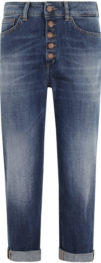 Dondup Loose Fit Blue Denim Jeans