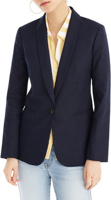 parke blazer in stretch linen