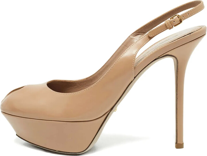 Sergio Rossi Vintage 120mm Leather Heeled Pumps