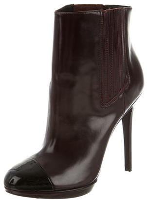 Brian Atwood Cap-Toe Ankle Boots