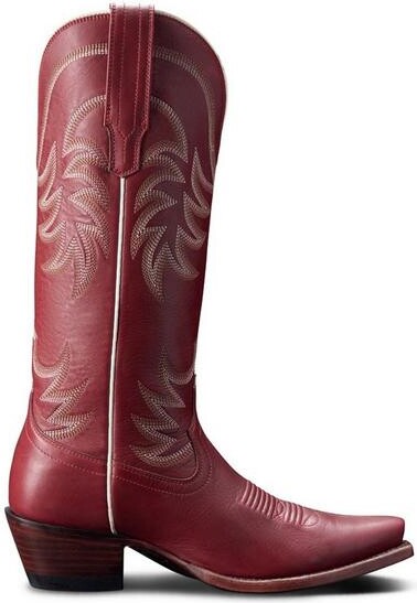 Women's Tecovas The Annie Western Boots 10 Scarlet Cowhide