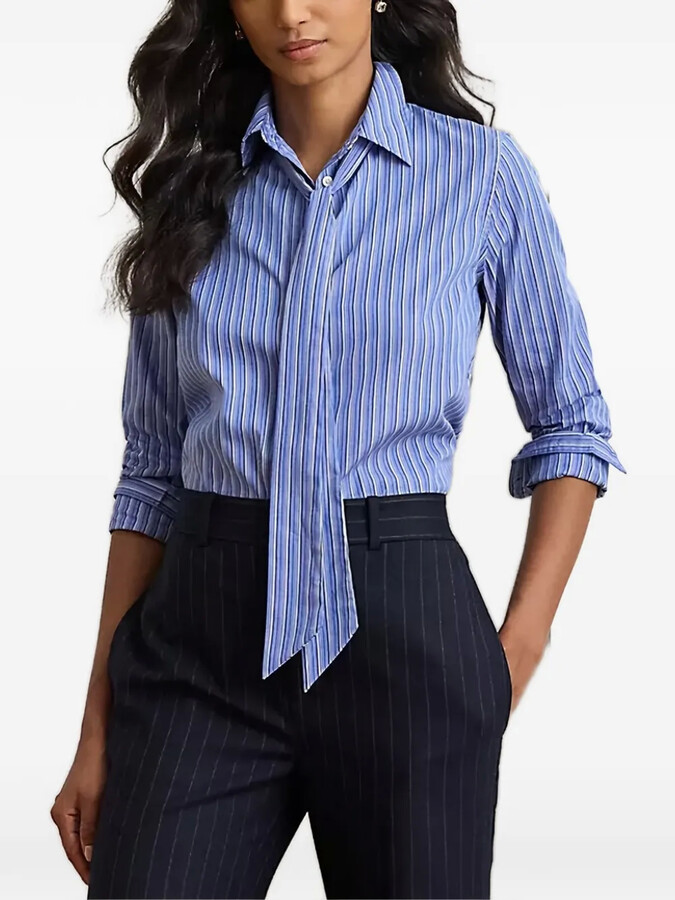 ralph lauren tie blouse