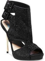 Thumbnail for your product : Betsey Johnson Blue by Crepe Platform Evening Booties