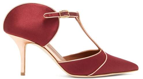 burgundy mules womens