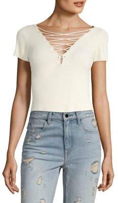 Alexander Wang T by Cropped Top Pullover