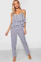 Thumbnail for your product : boohoo Ruffle Cami Trouser Set