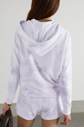 Rails Murray Tie-dyed Cotton And Modal-blend Hoodie - Lilac