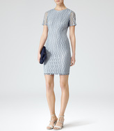 Thumbnail for your product : Reiss Amelie TEXTURED MESH DRESS