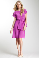 Thumbnail for your product : Alberta Ferretti Crepe de Chine Cascading Silk Dress
