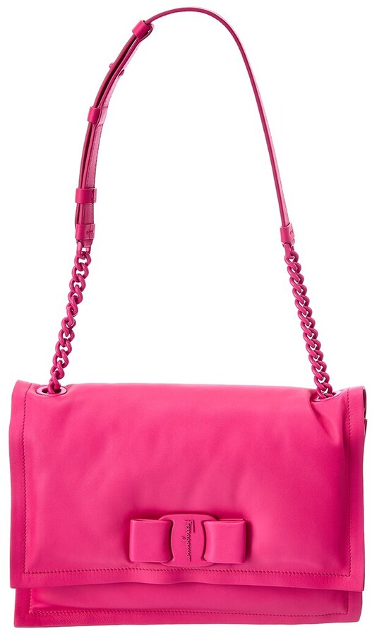 Salvatore Ferragamo Viva Bow Small Leather Shoulder Bag ShopStyle
