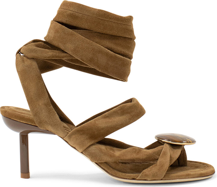 CHRISTOPHER ESBER Doma Wrap-Detailed 70mm Suede Sandals