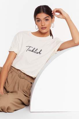 BEIGE Nasty GalNasty Gal Womens Stop It I'M Ticklish Graphic Tee L, BEIGE Nasty GalNasty Gal Womens Stop It I'M Ticklish Graphic Tee L,