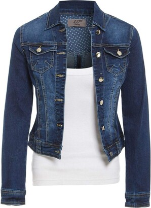 denim jacket fitted womens
