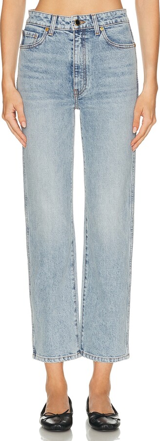 KHAITE Abigail Straight Leg in Blue