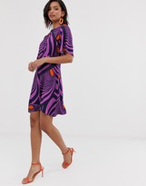Thumbnail for your product : Closet London Closet geathered neck a line dress