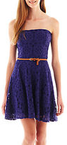 Thumbnail for your product : JCPenney Love Reigns Strapless Lace Fit-and-Flare Dress