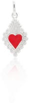 Thumbnail for your product : Exquisitely Detailed Heart My Love Charm Handmade In Sterling Silver & Ceramic