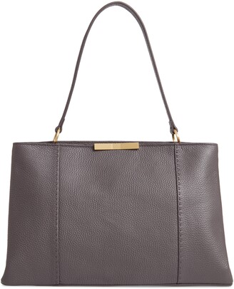 Camieli faceted bow leather tote bag clearance