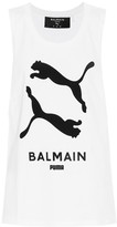Thumbnail for your product : Puma x Balmain printed cotton tank top