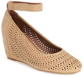 Thumbnail for your product : Jeffrey Campbell 'Cirque' Suede Ankle Strap Wedge Sandal (Women)