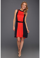 Thumbnail for your product : MICHAEL Michael Kors Sleeveless Georgette Colorblock Pleat Dress