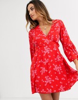 Thumbnail for your product : Billabong Divine mini beach dress in red