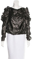 Thumbnail for your product : Viktor & Rolf Metallic Long Sleeve Top w/ Tags