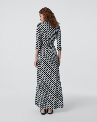 Diane von Furstenberg Abigail Silk Jersey Chainlink Dress