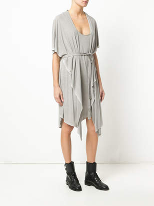 Unconditional belted tail dress