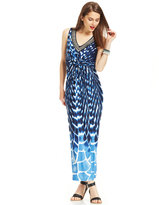 Thumbnail for your product : Elementz Petite Sleeveless Printed Ombre Maxi Dress