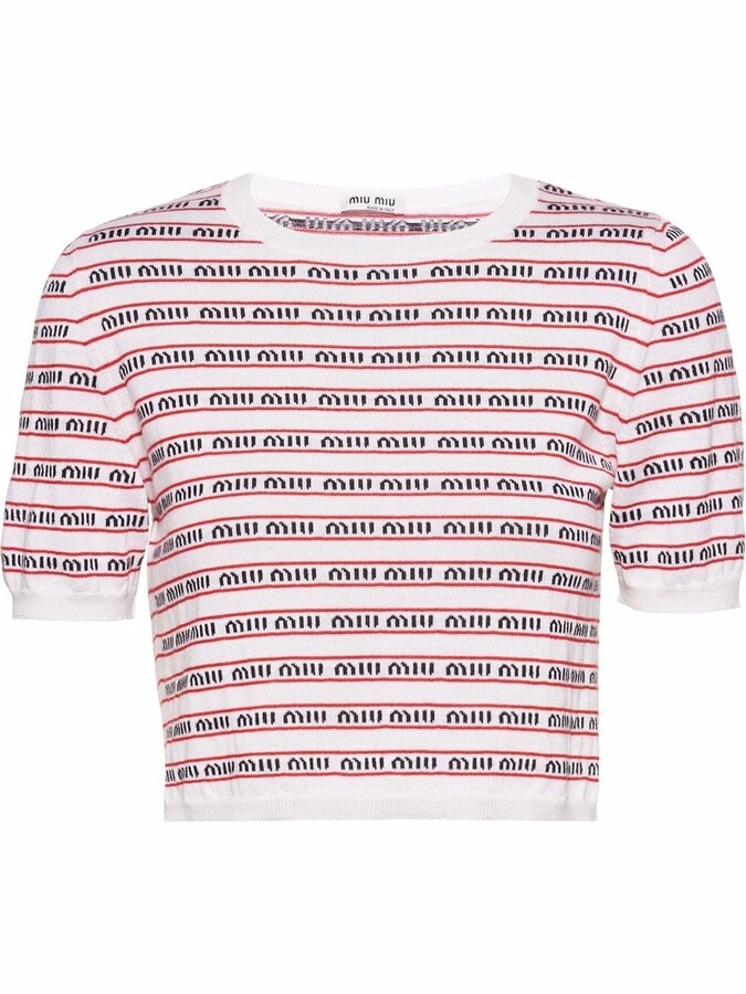 Miu Miu Knit Top | Shop the world's largest collection of fashion 