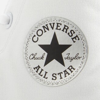 Converse Chuck Taylor All Star Mono Metal Hi-Top Trainers - White/Pure Silver