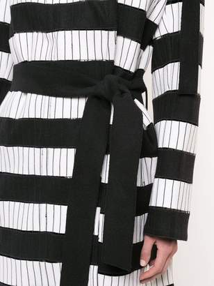 Akris striped trench coat