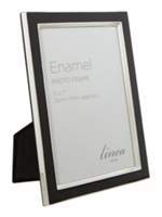Thumbnail for your product : Linea Black enamel photo frame, 5 x 7