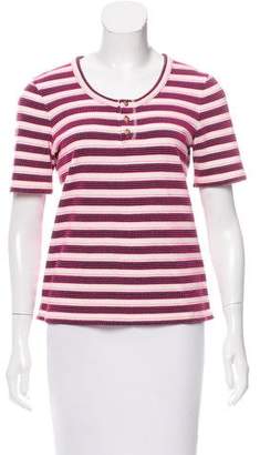 A.P.C. Striped Short Sleeve Top
