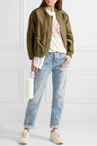 Thumbnail for your product : Current/Elliott The Patchwork Crossover Mid-rise Straight-leg Jeans - Mid denim