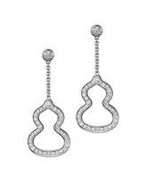 Thumbnail for your product : Qeelin Small Open Wulu 18K White Gold Earrings with Diamonds