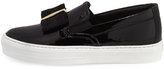 Thumbnail for your product : Ferragamo Pacau Gros Bow Slip-On Sneaker, Nero