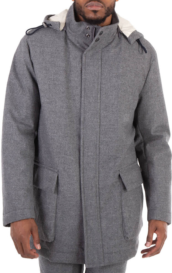 HUGO BOSS Detachable Hood Long Sleeve Coat