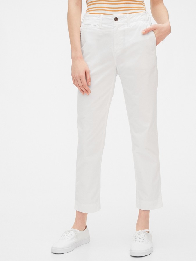 gap white pants