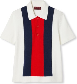 Gucci X Pablo Delcielo Cotton-blend Polo Shirt - Dark Navy - ShopStyle