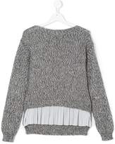 Thumbnail for your product : Dondup Kids pleated detail jumper