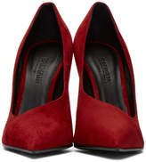 Thumbnail for your product : Balmain Red Suede Agnes Heels