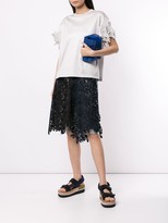 Thumbnail for your product : Kolor Woven Floral Embroidered Skirt