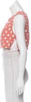Thumbnail for your product : Reformation Sleeveless Polka Dot Top