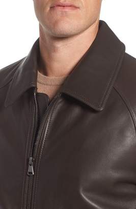 Andrew Marc Lambskin Leather Aviator Jacket