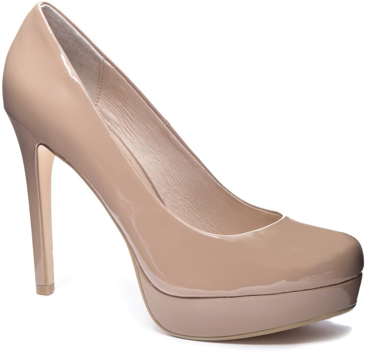 nude heels close toe